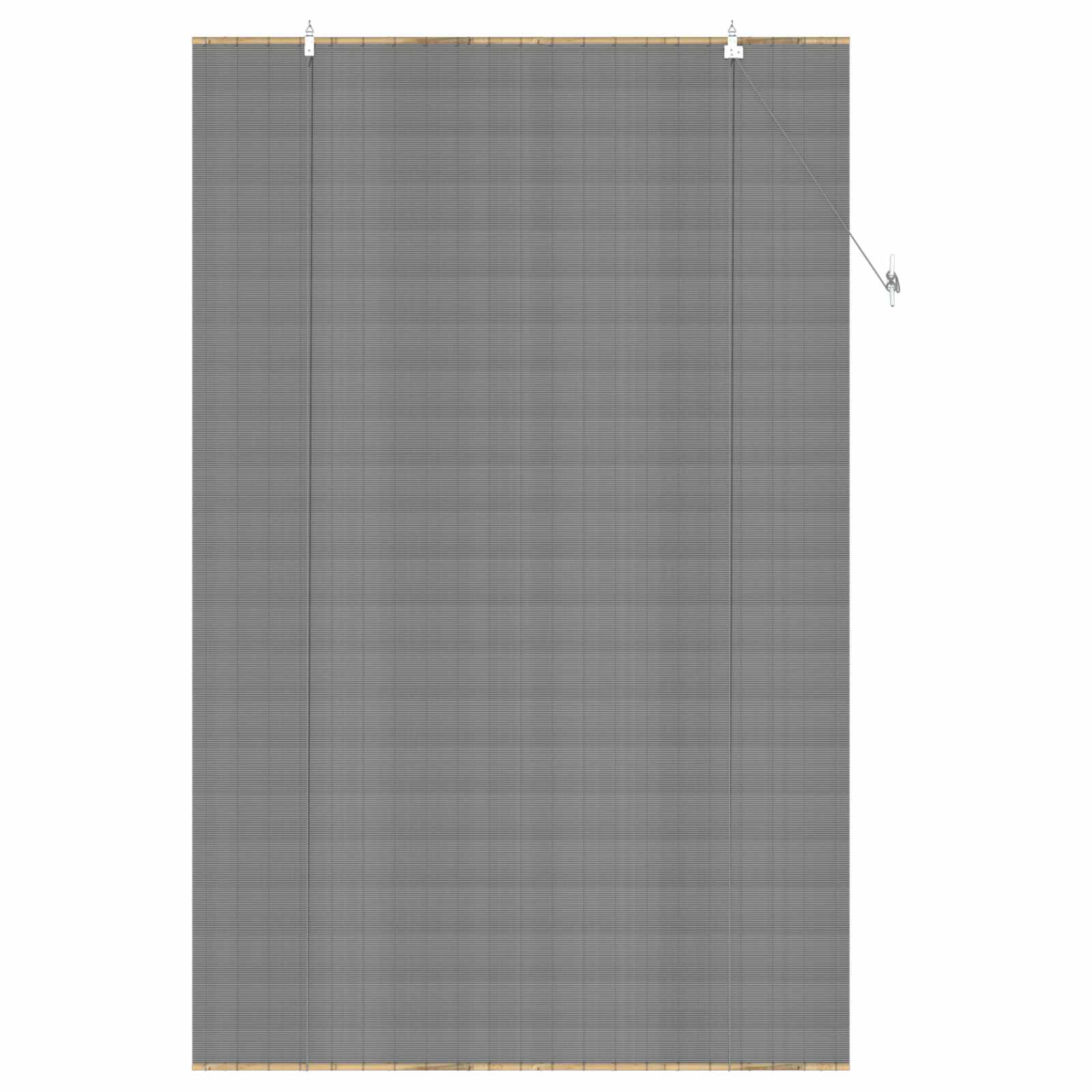 Rolgordijn Grijs 140 x 220 cm Bamboe