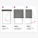 Rolgordijn Grijs 160 x 160 cm Bamboe