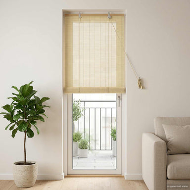 Rolgordijn Naturel 50 x 220 cm Bamboe