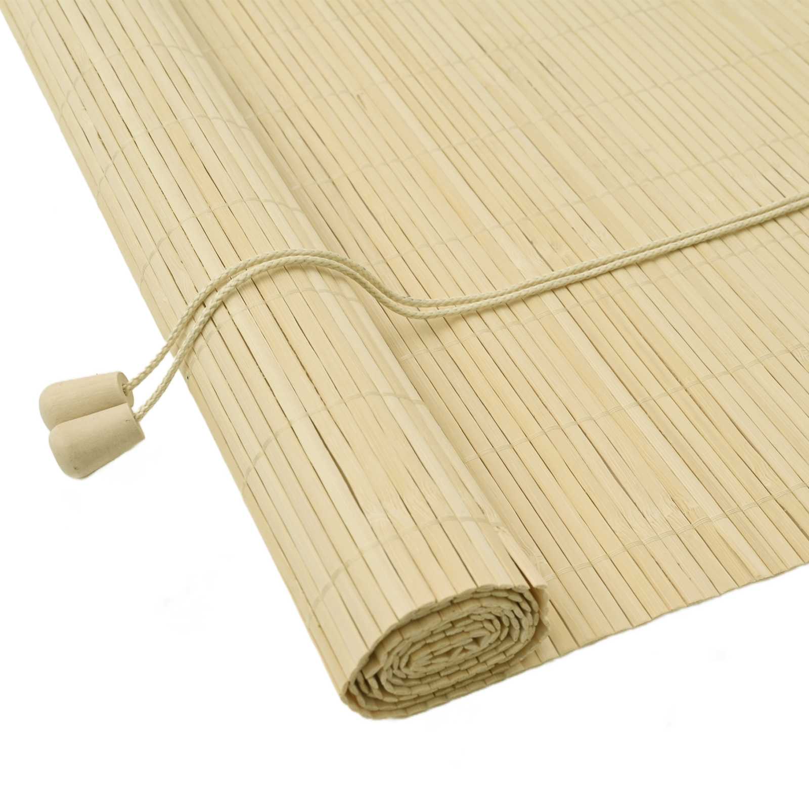 Rolgordijn Naturel 130 x 220 cm Bamboe