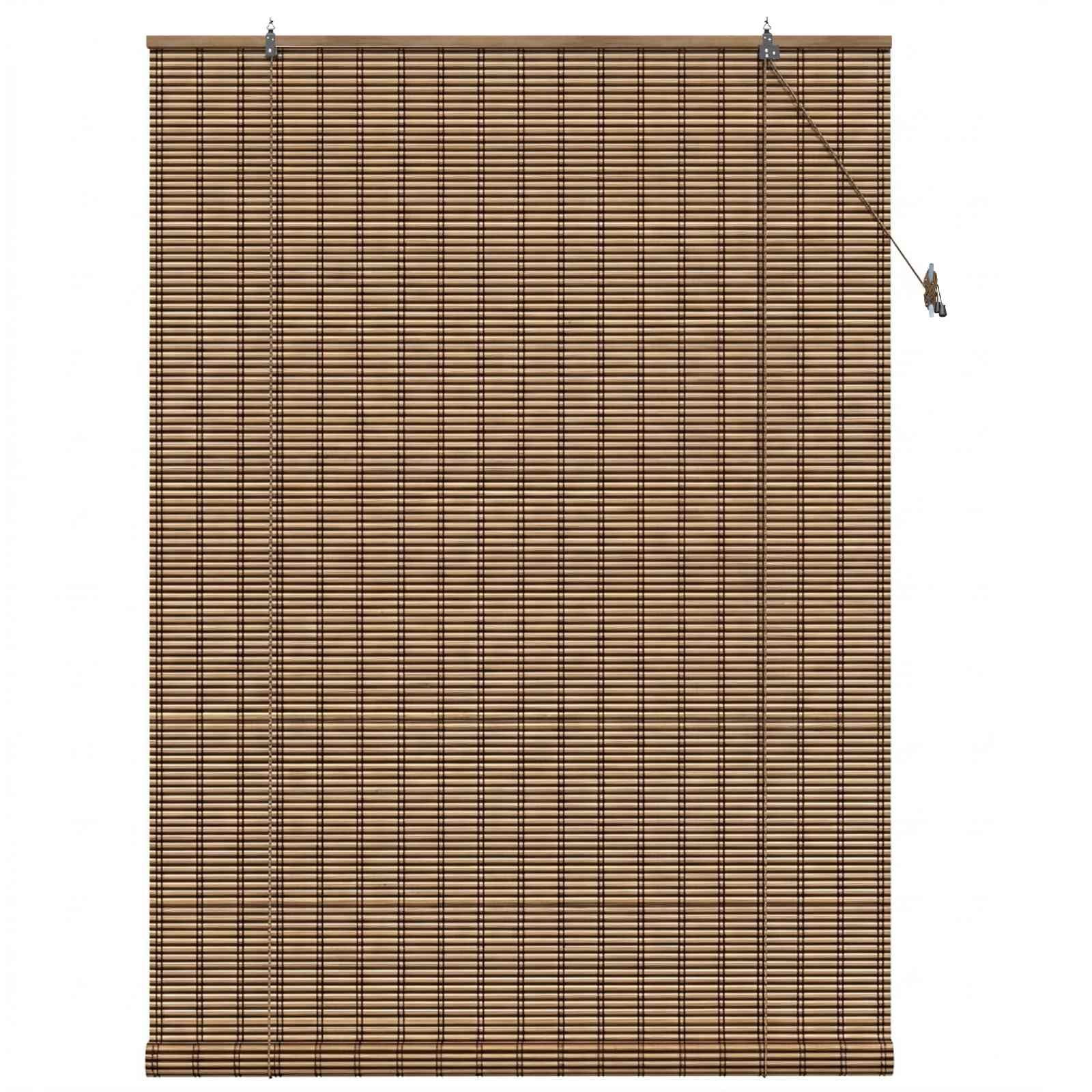Rolgordijn Bruin 130 x 220 cm Bamboe