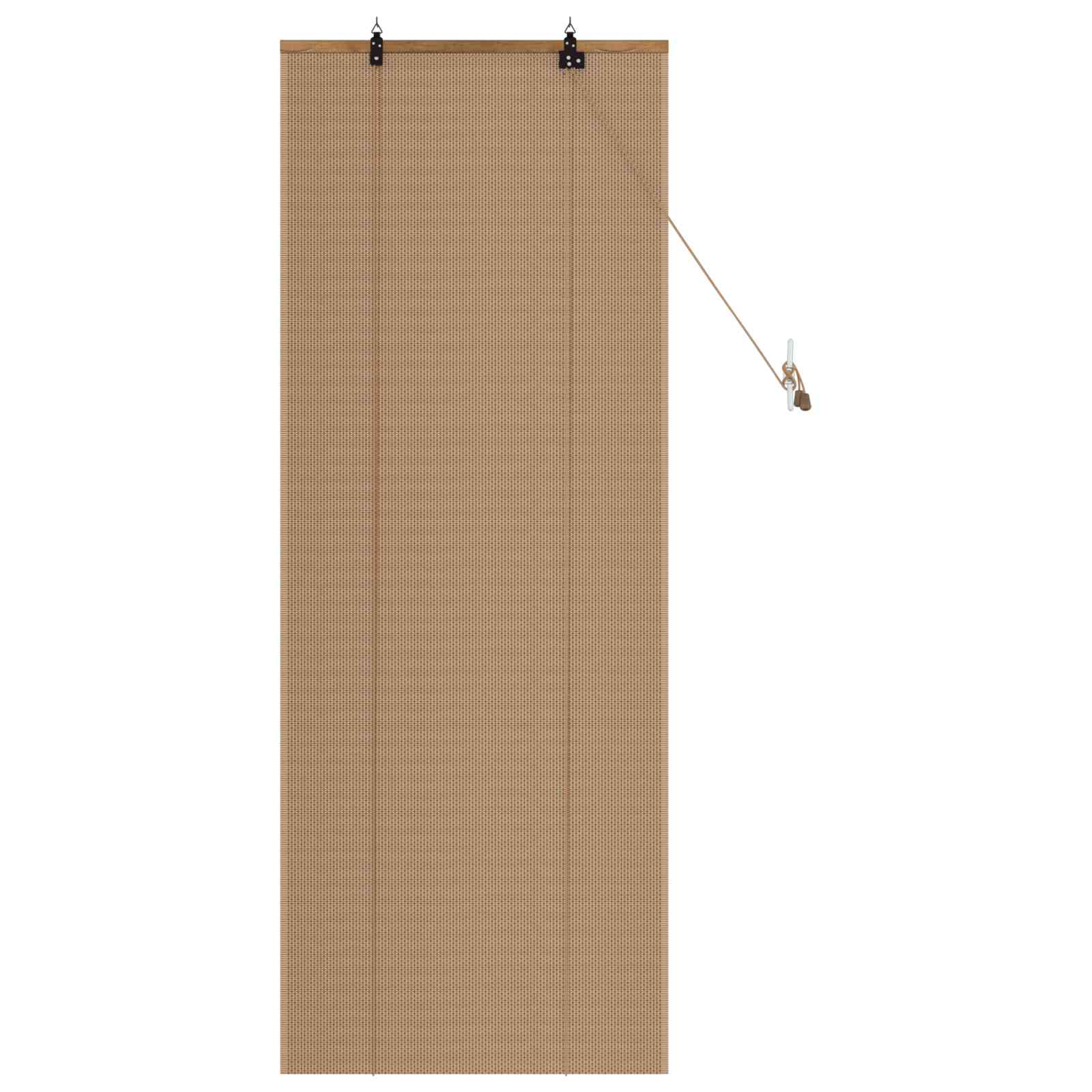Rolgordijn Bruin 70 x 160 cm Bamboe