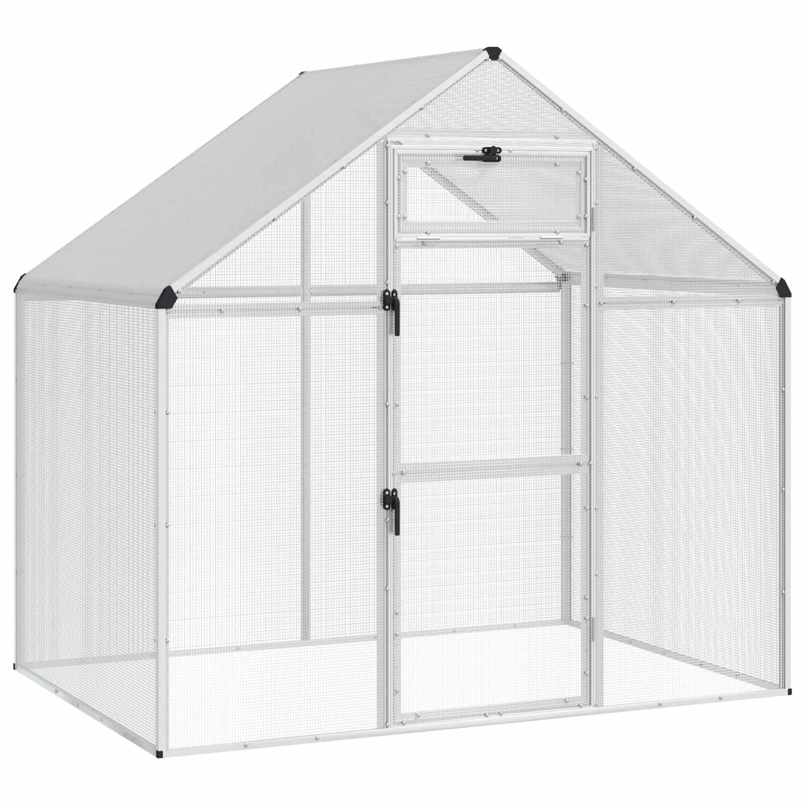 Vogelkooi Zilverkleurig 181,5 x 112 x 173,5 cm