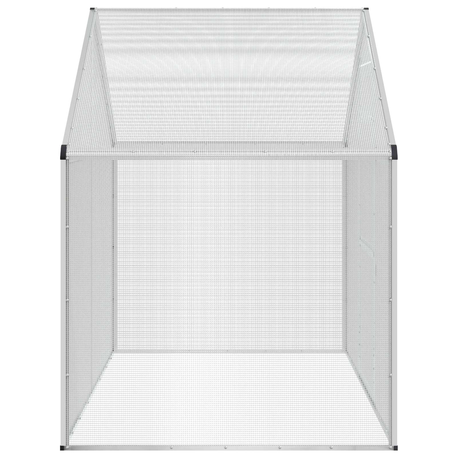 Vogelkooi Zilverkleurig 181,5 x 112 x 173,5 cm
