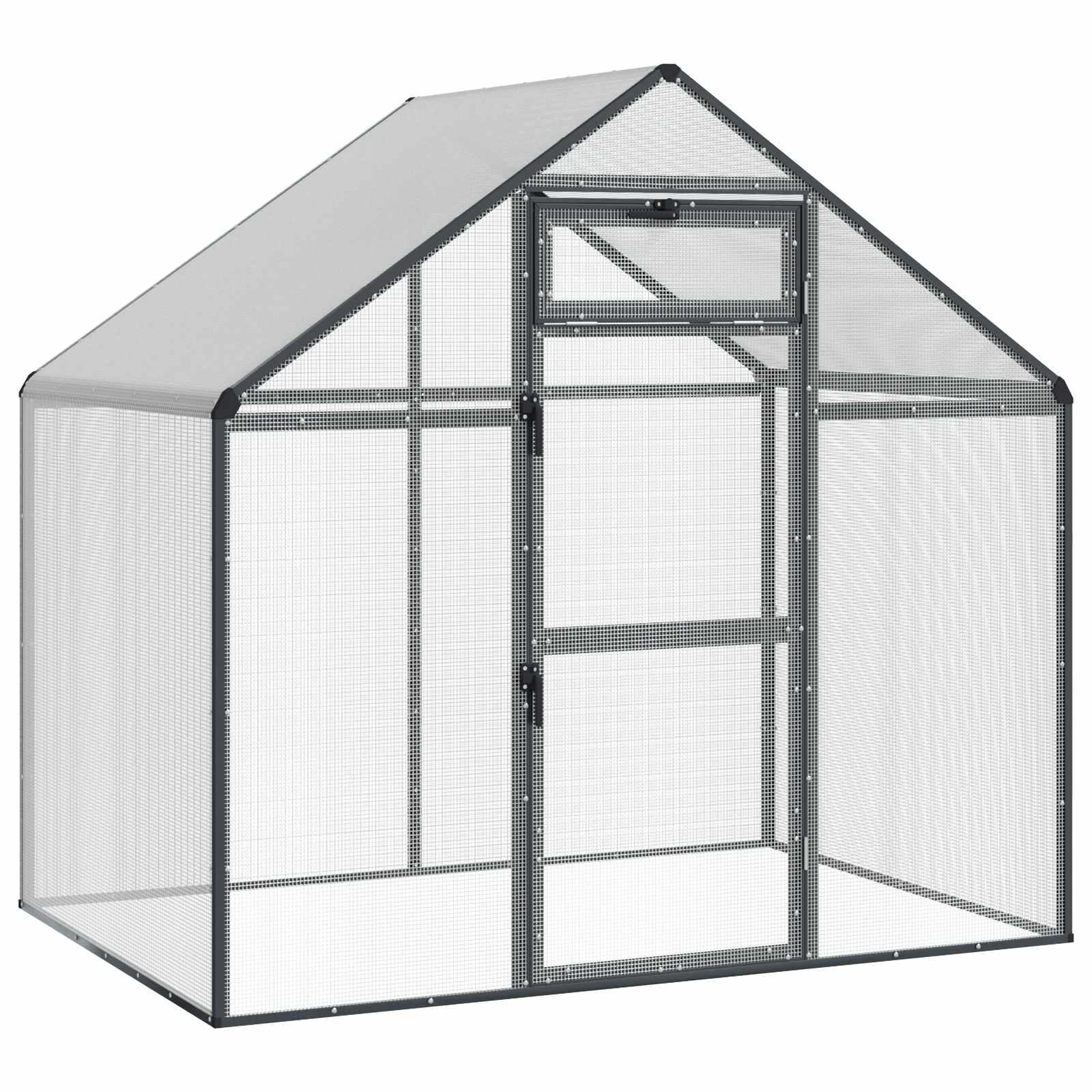 Vogelkooi Antracietkleurig 181,5 x 112 x 173,5 cm