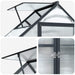 Tuin Serre met de deur Antracietkleurig 183,5 x 63,5 x 207 cm