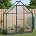 Tuin Serre met de deur Antracietkleurig 183,5 x 63,5 x 207 cm