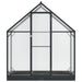 Tuin Serre met de deur Antracietkleurig 183,5 x 63,5 x 207 cm