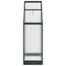 Tuin Serre met de deur Antracietkleurig 183,5 x 63,5 x 207 cm