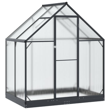 Tuin Serre met de deur Antracietkleurig 183,5 x 123 x 207 cm