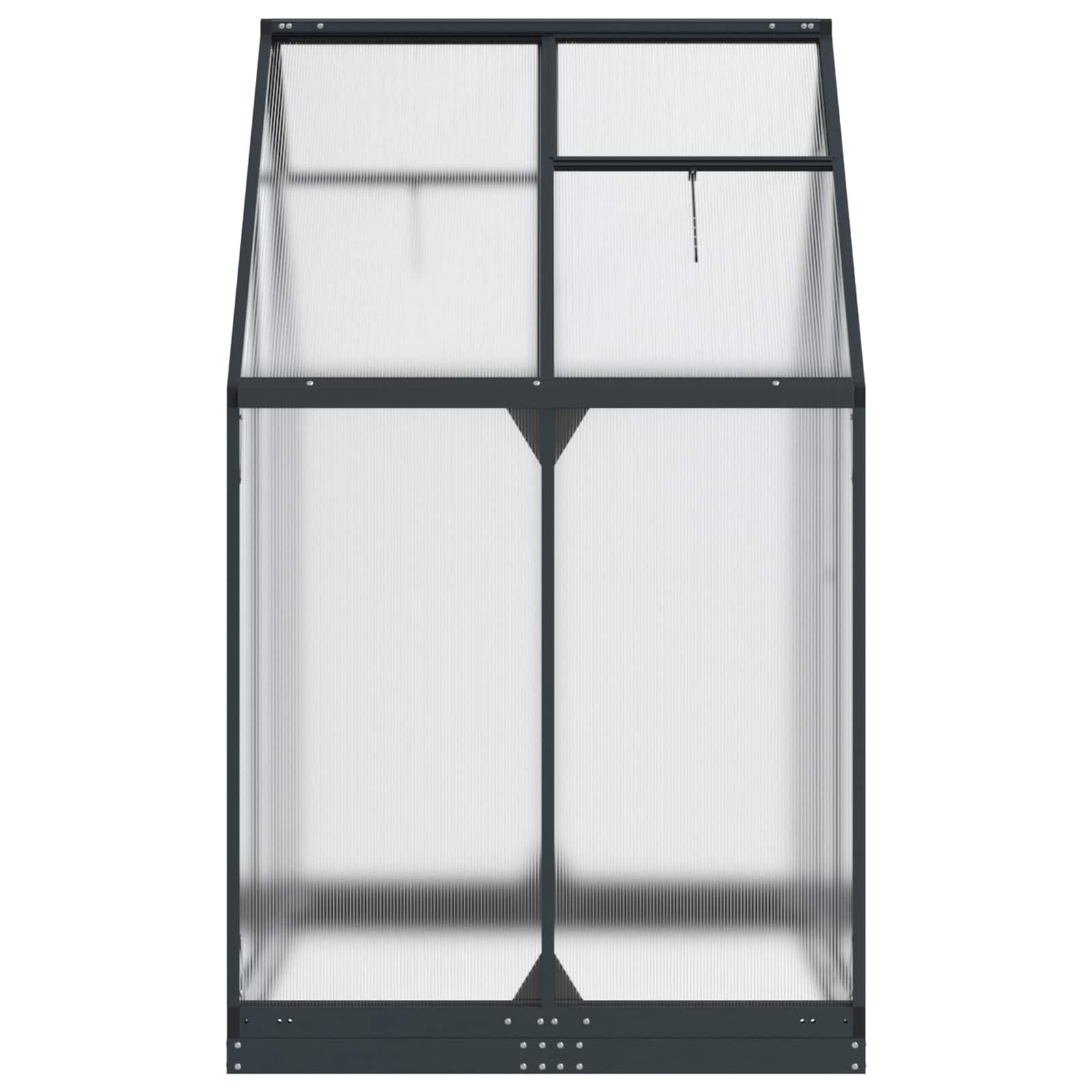 Tuin Serre met de deur Antracietkleurig 183,5 x 123 x 207 cm