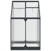 Tuin Serre met de deur Antracietkleurig 183,5 x 123 x 207 cm