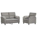 Bankstel 2 pcs Lichtgrijs fluweel