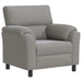 Bankstel 2 pcs Lichtgrijs fluweel