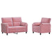 Bankstel 2 pcs Roze fluweel