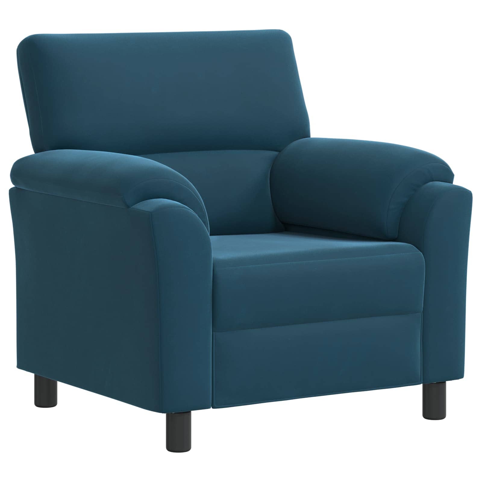 Bankstel 2 pcs Blauw fluweel