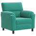 Bankstel 2 pcs Turquoise fluweel