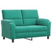 Bankstel 2 pcs Turquoise fluweel