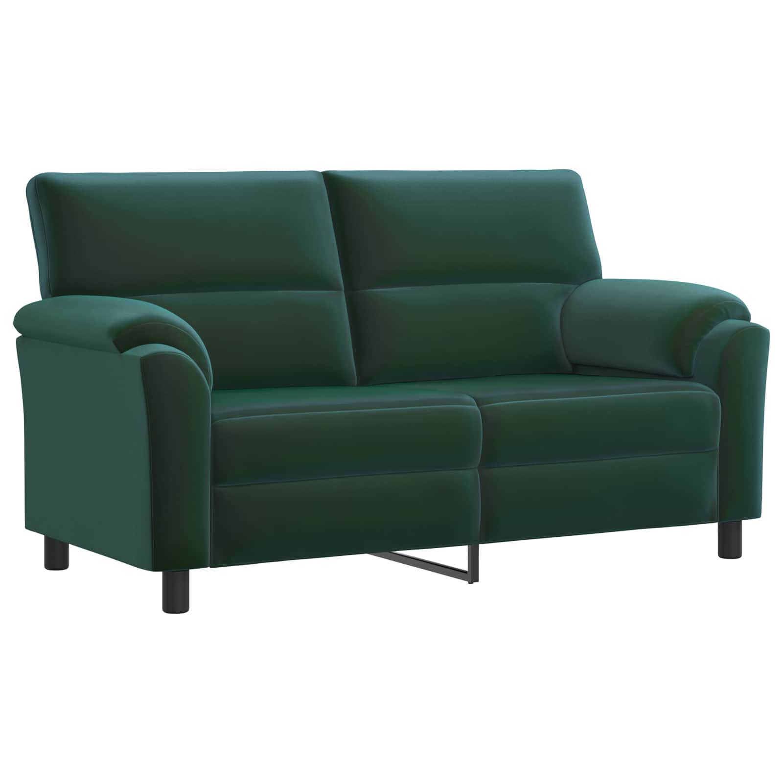 Bankstel 2 pcs Donkergroen fluweel