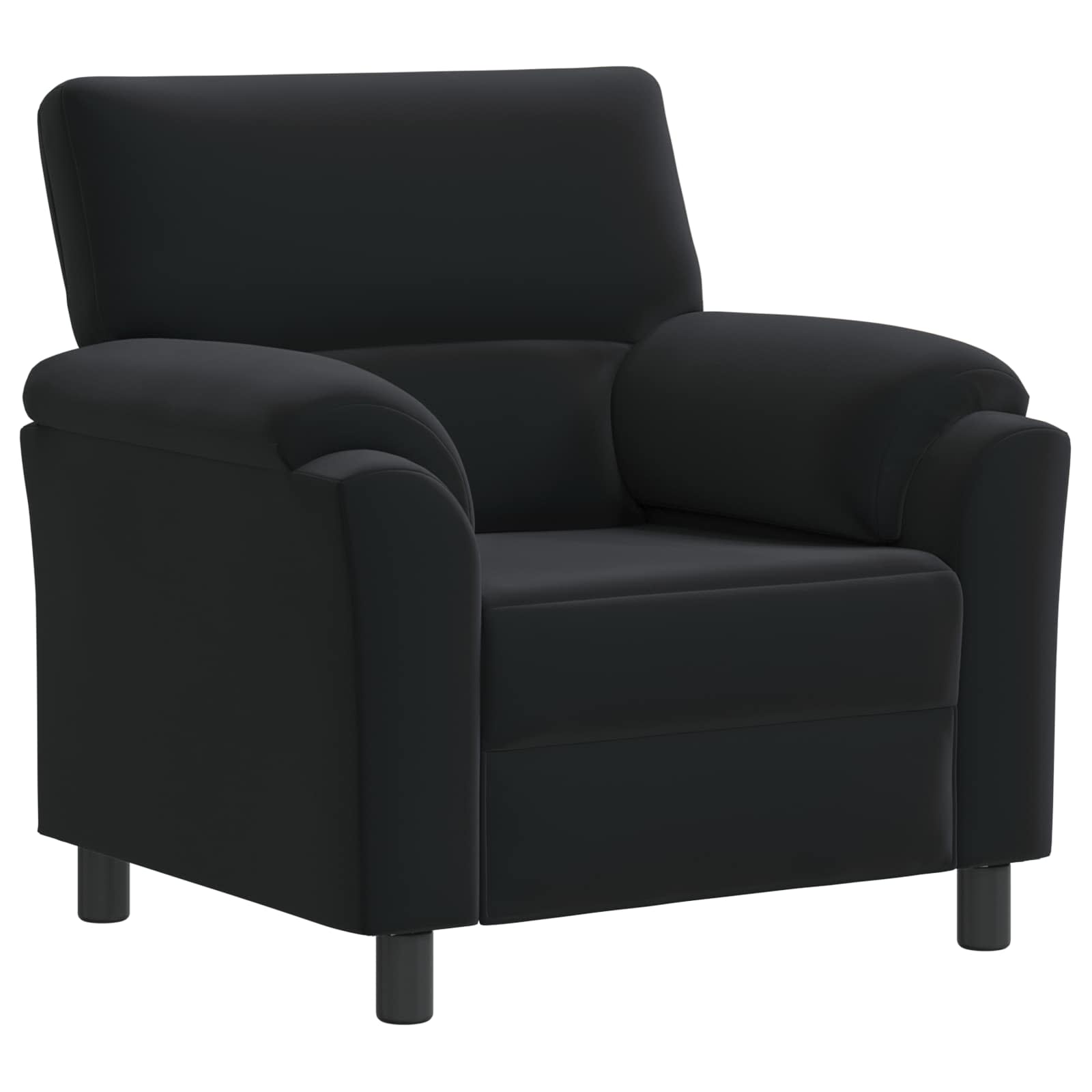 Bankstel 2 pcs Zwart fluweel