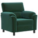 Bankstel 2 pcs Donkergroen fluweel
