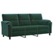 Bankstel 2 pcs Donkergroen fluweel