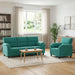 Bankstel 2 pcs Turquoise fluweel