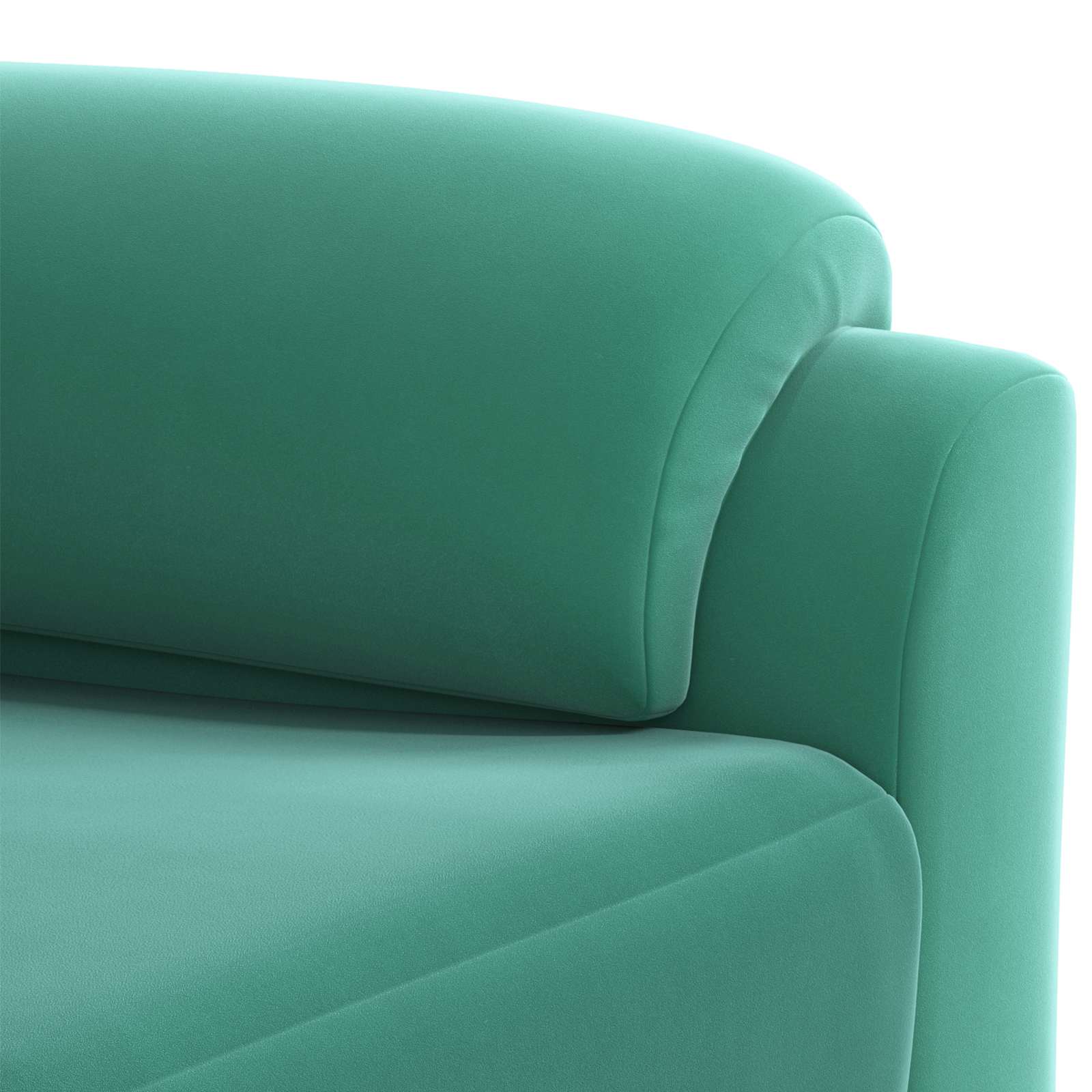 Bankstel 2 pcs Turquoise fluweel