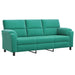 Bankstel 2 pcs Turquoise fluweel