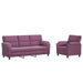 Bankstel 2 pcs Paars fluweel