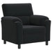 Bankstel 3 pcs Zwart fluweel
