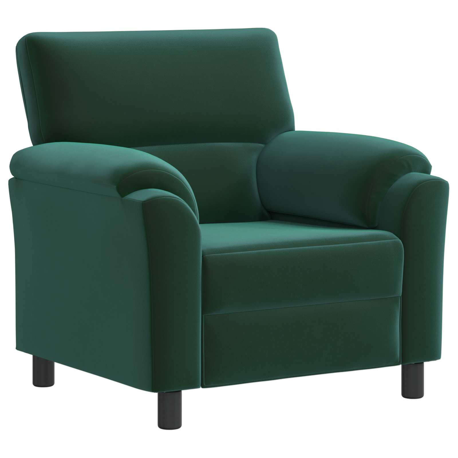 Bankstel 3 pcs Donkergroen fluweel
