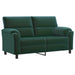 Bankstel 3 pcs Donkergroen fluweel