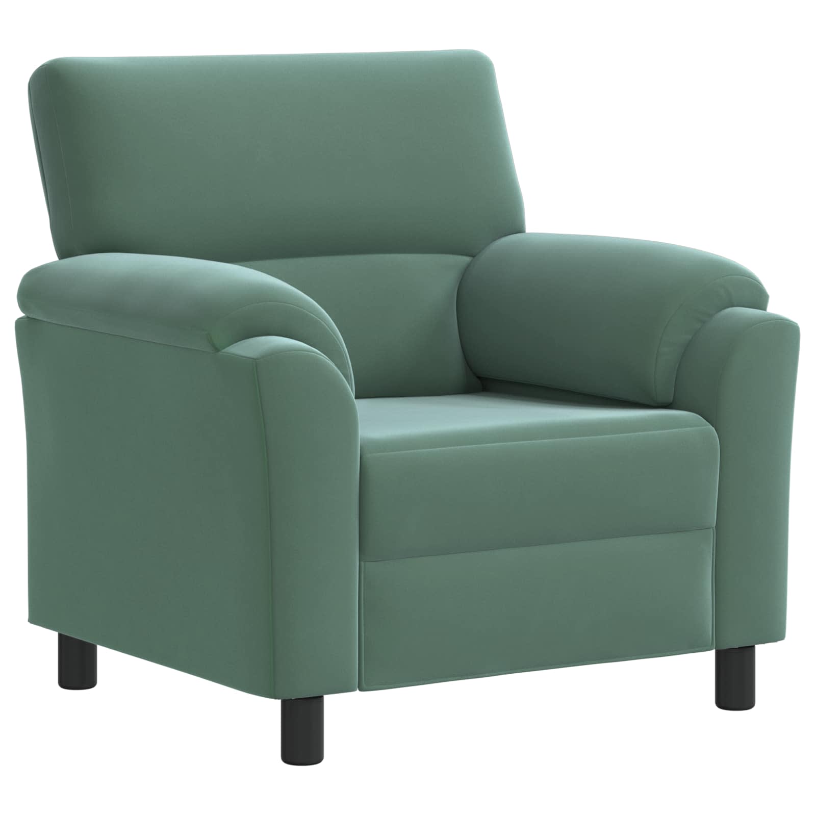 Bankstel 3 pcs Zeegroen fluweel