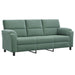 Bankstel 3 pcs Zeegroen fluweel