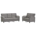 Bankstel 2 pcs Lichtgrijs fluweel