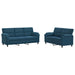 Bankstel 2 pcs Blauw fluweel