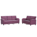 Bankstel 2 pcs Paars fluweel