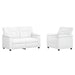 Bankstel 2 pcs Wit Kunstleer