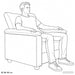 Bankstel 2 pcs Wit Kunstleer