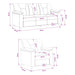 Bankstel 2 pcs Bruin Kunstleer