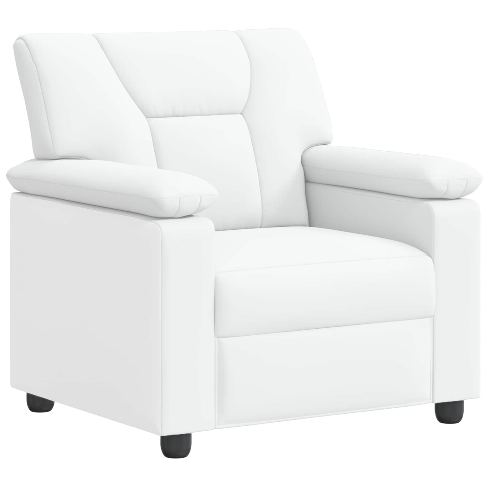 Bankstel 2 pcs Wit Kunstleer