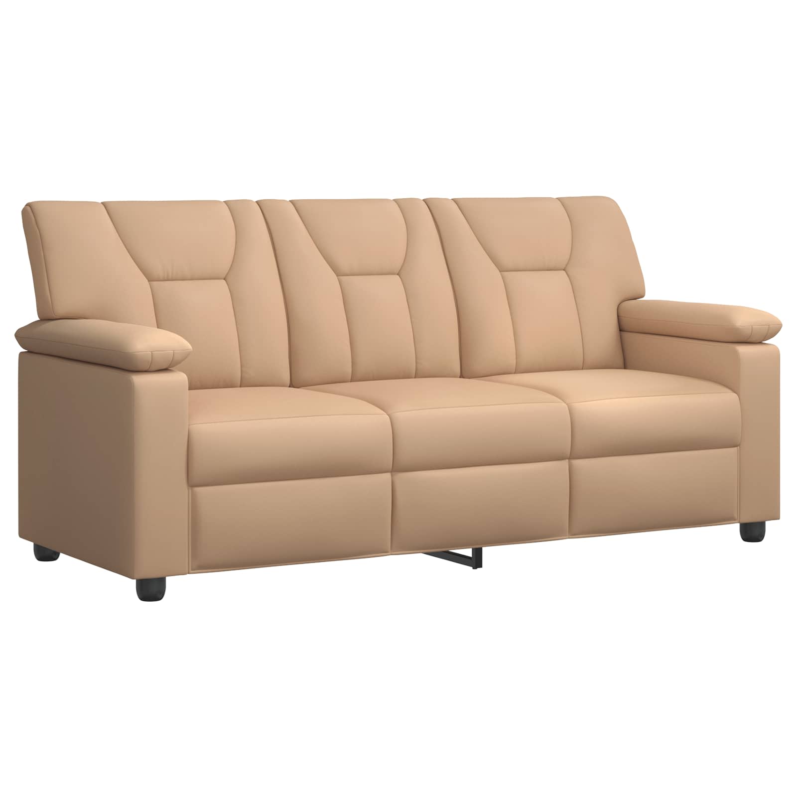 Bankstel 3 pcs Cappuccino Kunstleer