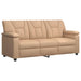 Bankstel 3 pcs Cappuccino Kunstleer