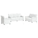 Bankstel 3 pcs Wit Kunstleer