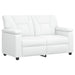 Bankstel 3 pcs Wit Kunstleer