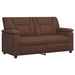 Bankstel 3 pcs Bruin Kunstleer