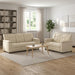 Bankstel 2 pcs Crèmekleurig Kunstleer