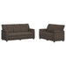 Bankstel 2 pcs Grijs Kunstleer