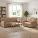 Bankstel 2 pcs Cappuccino Kunstleer